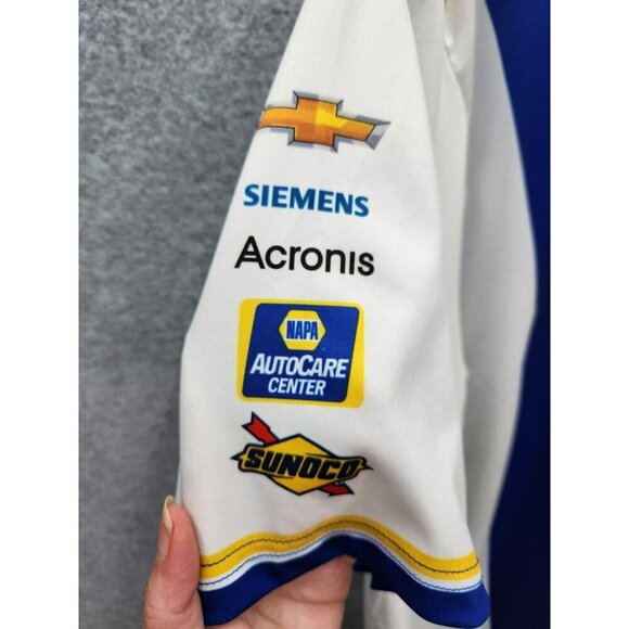 Hendrick Motorsports NAPA Auto Parts Racing T-Shirt 2XL White & Blue Polyester M - Picture 5 of 5